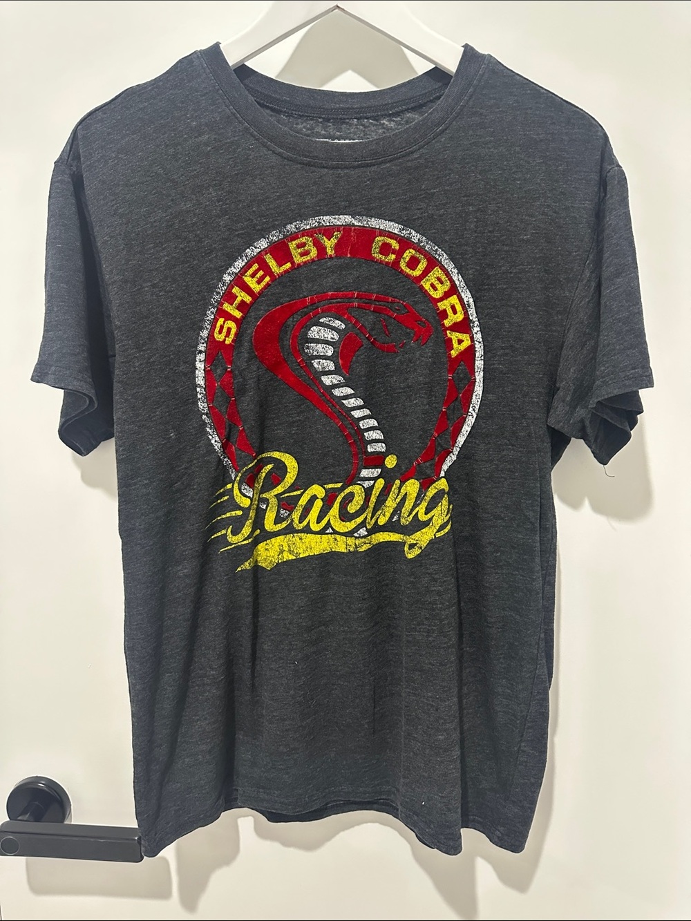 SHELBY COBRA RACING GRAPHIC TEE WITH SOME VELVET DETAIL